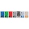 5S Supplies 5S Housekeeping Shadow Board Broom Station Version 2 - Gray Board / Blue Shadows  With Broom HSB-V2-GRAY/BLUE-KIT - alternate 2