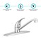 Dura Faucet Used For Kitchen Single Lever Satin Nickel Heavy Duty Metal Construction DF-NMK600-SN - alternate 6