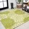 Jonathan Y Zinnia Modern Floral Textured Weave Green/Cream 5 ft Square Indoor/Outdoor Area Rug SMB110H-5SQ - alternate 1