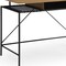 Homeroots 43" Natural and Black Writing Desk 543756 - alternate 5