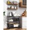 Ipower 3 Tier Shelf, 23*13*30Inch, Black, Plastic Caster Included HKSHLF23133003B - alternate 8