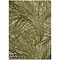 Homeroots 5' X 8' Ivory And Green Palm Leaf Indoor Outdoor Area Rug 548057 - alternate 1
