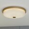 Vaxcel Preston 1-Light Gold Brass Transitional Dome Flush Mount LED Fixture Glass Shade C0325 - alternate 5