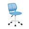 Homeroots Blue and White Adjustable Height Swivel Rolling Office Chair 568061 - alternate 8