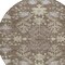 Homeroots 8' Brown Beige And Green Round Floral Washable Indoor Outdoor Area Rug 605451 - alternate 9