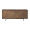 Homeroots 70in Brown and Black Solid Wood Six Drawer Sideboard 380212 - alternate 5