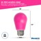 Bulbrite 25-Watt Equivalent Ceramic Pink Color S14 Weatherproof Outdoor E26 Medium Base LED Light Bulb, 10PK 862323 - alternate 3