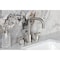 Kingston Brass Widespread Bathroom Faucet with Knurled Handle and Brass Pop-Up, Brushed Nickel FSC8938KNL - alternate 5