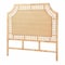 Bali & Pari Hekima Natural Rattan Standalone Headboard, Coastal Boho Style Handwoven Wicker Bed Backdrop, Queen 270-14783-ZORO - alternate 1
