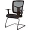 Lorell ErgoMesh Guest Chair, 27 in W 27.8" L 41" H, Adjustable, Mesh Seat LLR86202 - alternate 1