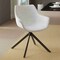 Leisuremod Markley Swivel Leather Dining Arm Chair with Iron Legs, 2PK ESCBL-26-LGR2 - alternate 9
