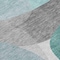 Homeroots 8' X 10' Teal Blue And Gray Abstract Washable Indoor Outdoor Area Rug 632188 - alternate 6