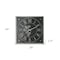 Homeroots 24" Black and Silver Vintage Style Gears Square Wall Clock 401314 - alternate 4