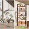 Simple Deluxe Book Shelf, 5 Tier Bookcase, Tall Bookshelf Modern Display Storage Shelf for Books, Movies, Cd, Ind 3A88HKBOCA5LBRN - alternate 7