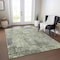 Homeroots 8' X 10' Green And Gray Abstract Washable Indoor Outdoor Area Rug 605551 - alternate 7