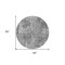 Homeroots 8' Round Gray Round Abstract Washable Non Skid Indoor Outdoor Area Rug 564265 - alternate 7