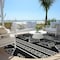Homeroots 8' Black And Ivory Round Southwestern Washable Indoor Outdoor Area Rug 593650 - alternate 7