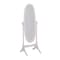 Homeroots 60" White Oval Wood Framed Freestanding Cheval Mirror 468365 - alternate 1