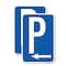 Signmission P Symbol With Left Arrow, 18'' X 24'' 2 Signs, Heavy Gauge Aluminum, 2PK A-1824-2PACK-23512 - alternate 1
