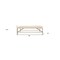 Homeroots 58in Ivory and Gold Upholstered Linen Bench 488867 - alternate 6