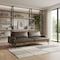 Homeroots 94" Brown Leather Sofa With Black Legs 606785 - alternate 5