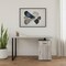 Homeroots 47" Gray and Black Wood and Metal Sled Computer Desk 489907 - alternate 9