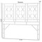 Bali & Pari Sampson Bohemian White Rattan Queen Size Standalone Headboard 251-13864-ZORO - alternate 7