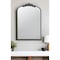 Homeroots 36" Black Arch Iron Framed Accent Mirror 485051 - alternate 4