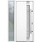 Vdomdoors Steel Door Deux 1713 White Enamel Sidelight Exterior Black Window Stainless Inserts Single Modern P DEUX1713EXD-BEM-W36+12 x H80-Left-hand Inswing - alternate 6