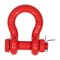Mytee Products 8PK 3/4in Anchor Shackle Forged Carbon Steel w/ Safety Screw Pin 9,500 lbs WLL, 8PK SHACKLE-ANCHOR-BT-34x8 - alternate 8