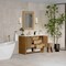 James Martin Vanities Solene 48 in. Single Vanity, Seaside Oak, w/ 3 CM White Zeus Quartz Top D225-V48-SSO-3WZ - alternate 4