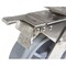 Vestil Thermoplastic Rubber Swivel With Total Brake Caster 8 In. Diameter x 2 In. Width 675 lb Gray CST-E-SS-8X2TPR-SWTB - alternate 8
