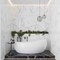 Apollo Tile 23.6in x 47.2in Polished Statuary White Porcelain Wall and Floor Tile 15.5 sq ft/case, 2PK AR88STALE2448 - alternate 3