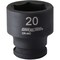 Channellock 3/8'' Drive 20 mm 6-Point Shallow Metric Impact Socket S1815800112023001 - alternate 1