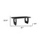 Homeroots 87" Black Solid Wood Double Pedestal Base Dining Table 557696 - alternate 8