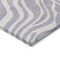 Homeroots 8' Lavender And Ivory Round Animal Print Washable Indoor Outdoor Area Rug 600626 - alternate 9