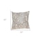 Homeroots 22" Brown and White Cotton Throw Pillow with Embroidery 529252 - alternate 4