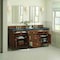 James Martin Vanities Lorelai 72''D Vanity, Mid-Century Walnut w/ Parisien Bleu Silestone Top w/FreePower Wireless Charger 424-V72-WLT-FPBL - alternate 8