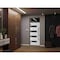 Vdomdoors Front Exterior Prehung Steel Door Ronex0131 Black Enamel Transom Window Sidelite Stainless Inserts RONEX0131EXD-BLK-W36 X H80+16-RH-I - alternate 7