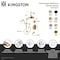 Kingston Brass Thermostatic Tub and Shower System, Brushed Brass KSK36370PX - alternate 2