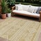 Homeroots 10' X 14' Gold And Ivory Southwestern Washable Indoor Outdoor Area Rug 593683 - alternate 1