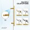 Anzzi 48in Reversible Frameless Sliding Glass Shower Door w/ Soft-Close System and Brushed Gold Finish SD-AZ20-01BG - alternate 9
