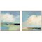 Homeroots Set Of Two Colorful Horizon White Floater Frame Print Wall Art, 2PK 416396 - alternate 1
