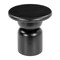 Homeroots 20" Black Solid Wood Round Pedestal End Table 556530 - alternate 7