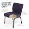 Flash Furniture Hercules Church Chair, 21-1/4 in W 25" L 33" H, Fabric Seat FD-CH0221-4-GV-ROY-GG - alternate 8