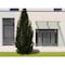 Vdomdoors Front Exterior Prehung Aluminum Double Doors Ronex0130 Grey 2 Sidelights Mirrored Clear Glass Entry RONEX0130DEXD-GRE-W16+72+16xH80-LH-O - alternate 3