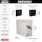 Delta Universal Showering Components: SimpleSteam Kit - 15kW 5P-EST15-BL - alternate 6
