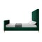 Homeroots Hunter Green Solid Wood Queen Upholstered Velvet Bed 544768 - alternate 8