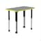 Correll TFL Collaborative Desk, 20 in D X 34 in W X Particleboard AD3420TF-REC-15-09-38 - alternate 1