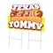 Signmission Texas Tommy Die Cut Yard Sign & Stake outdoor plastic coroplast window, C-DC-2436-Texas Tommy19 C-DC-2436-Texas Tommy19 - alternate 1